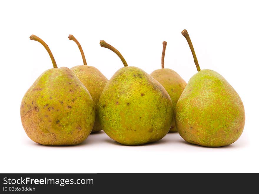 Pears isolated on white background