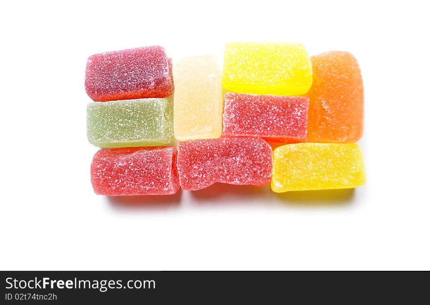 Colorful fruit candy