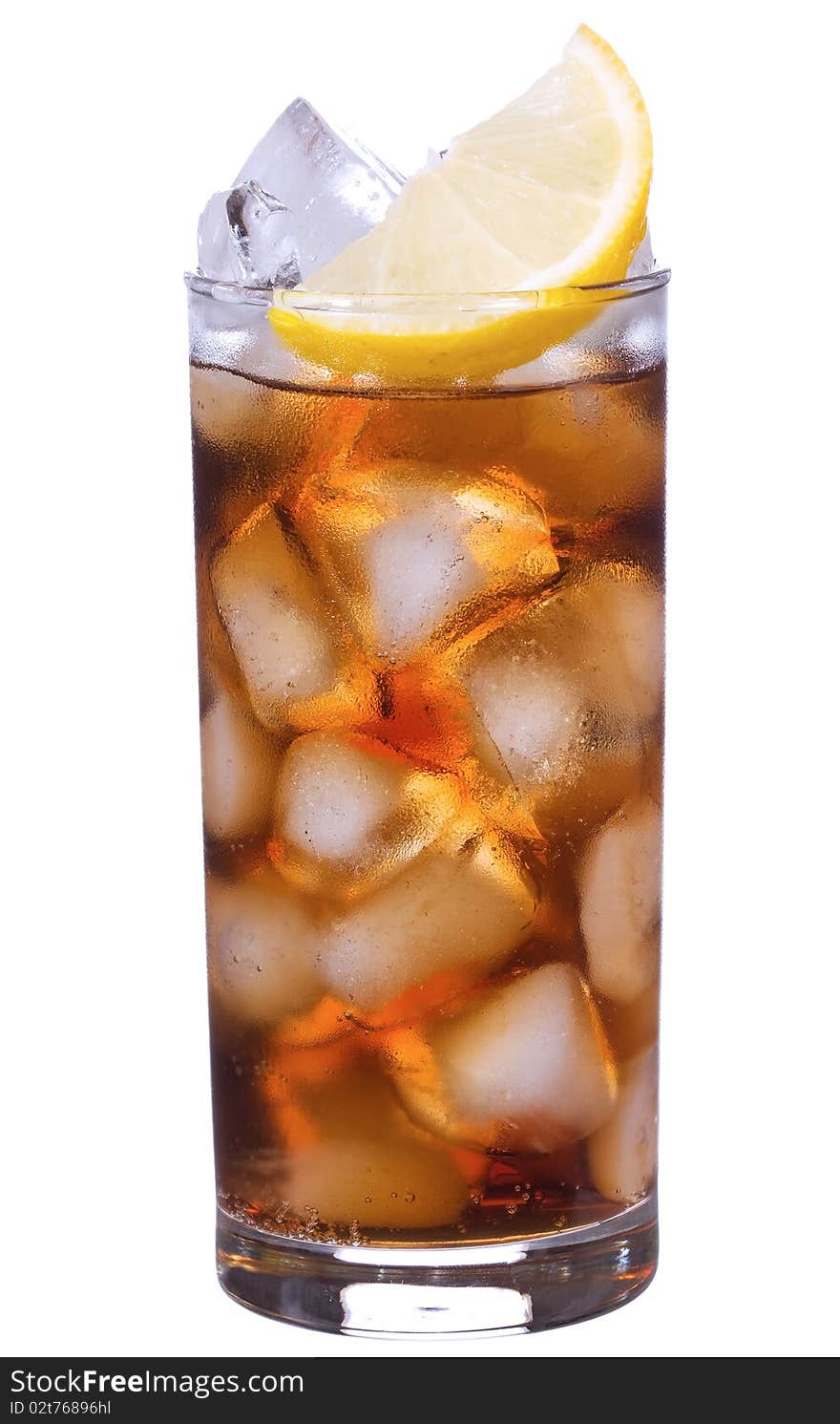 Cocktail With Lemon And Cola