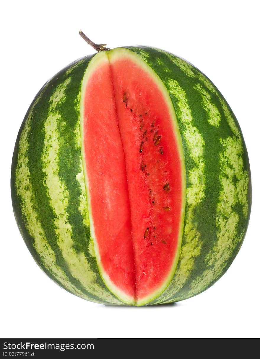 Fresh watermelon on white background