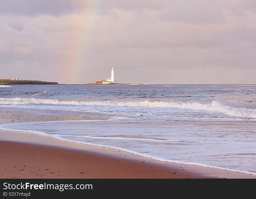 Rainbow and Lighthouse