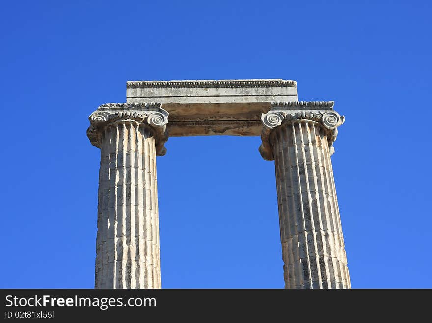 A view of  Temple of Apollo