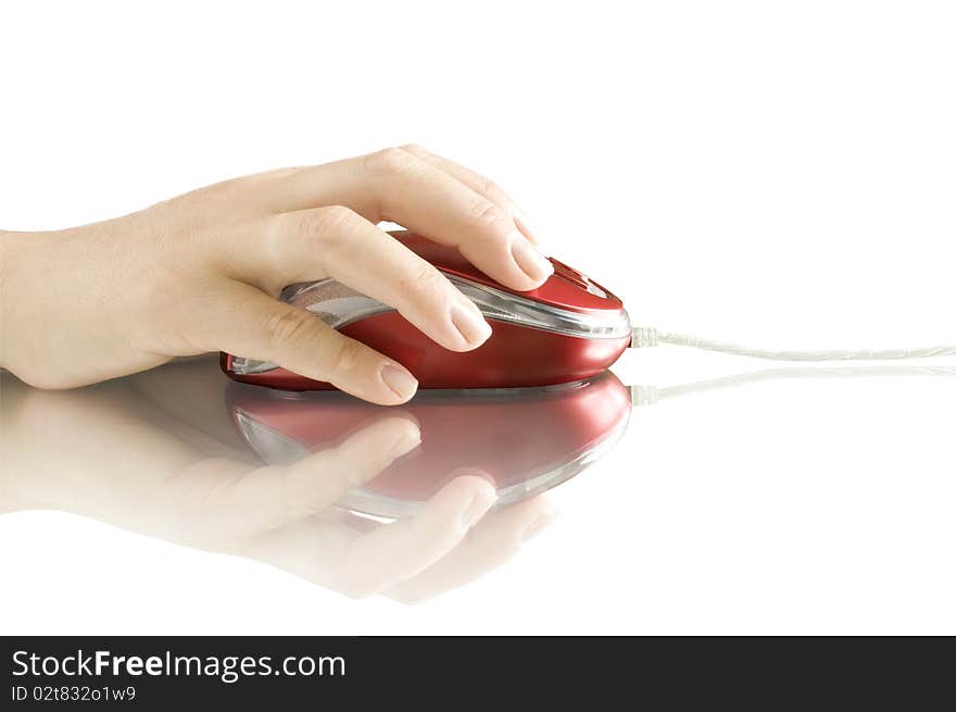 Computer Mouse In Hand