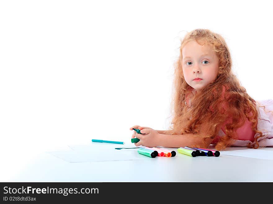 Drawing on a floor