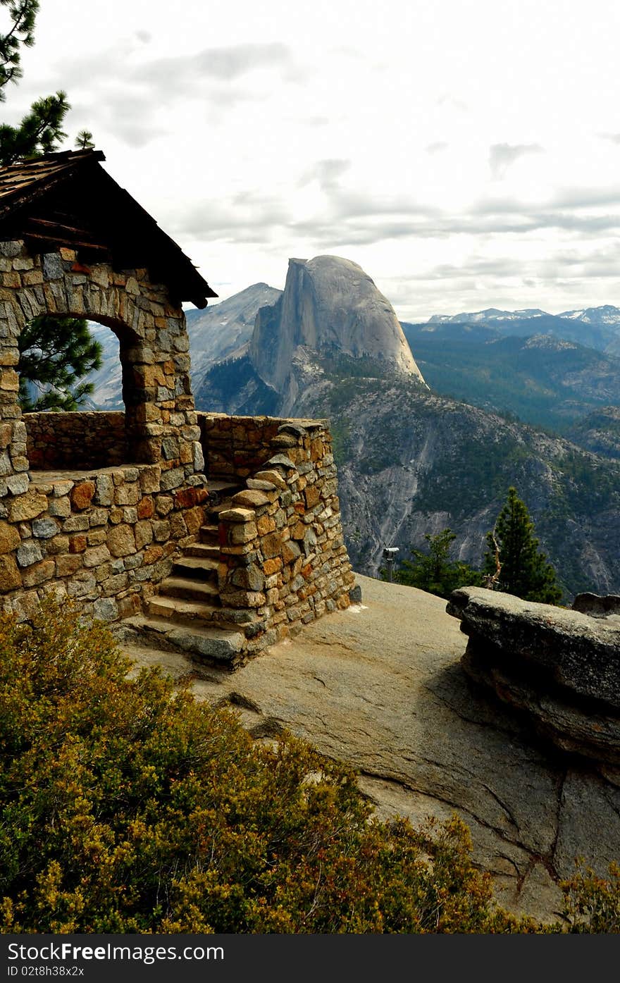 Half Dome And Geology Hut.