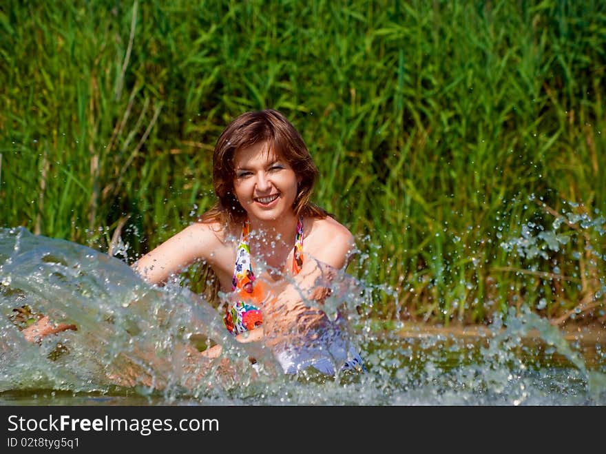 Beautiful Girl In Water