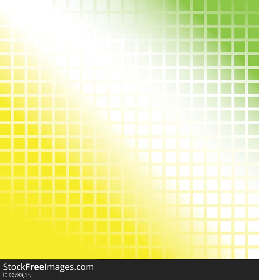 Abstraction of the transparent vector background consisting of squares