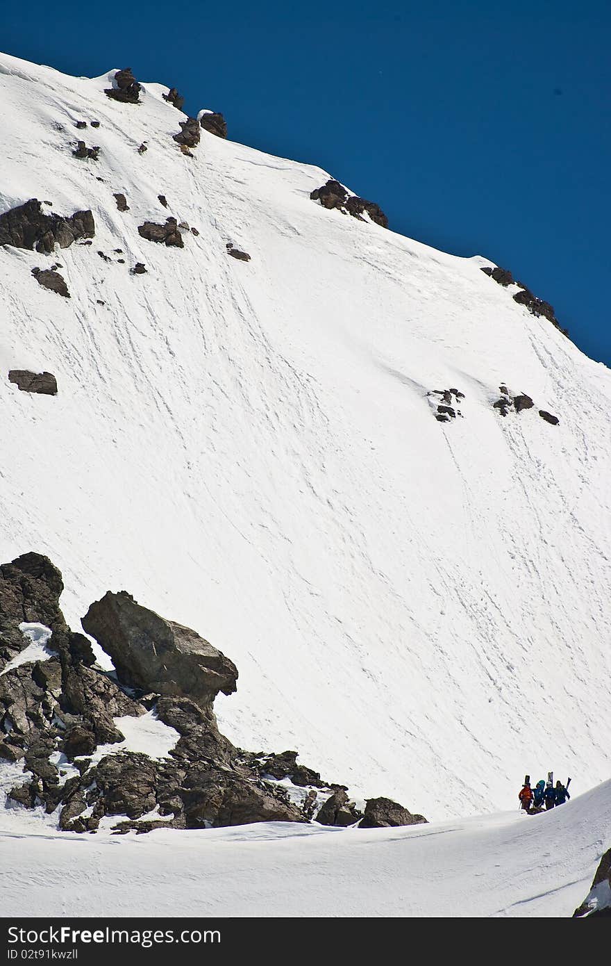 Glacier in Summer, Caucasus