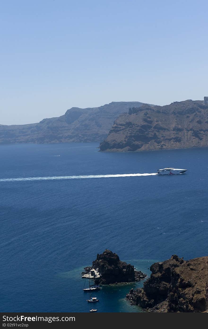 Gorgeous view of romantic Santorini