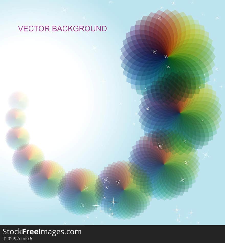 Abstract  background with circular patterns