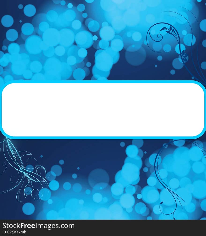 Blue Bubbles Copyspace Background