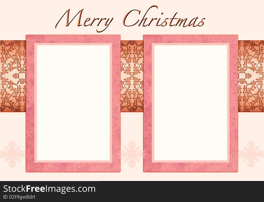 Ilustration of Christmas card to add your picture