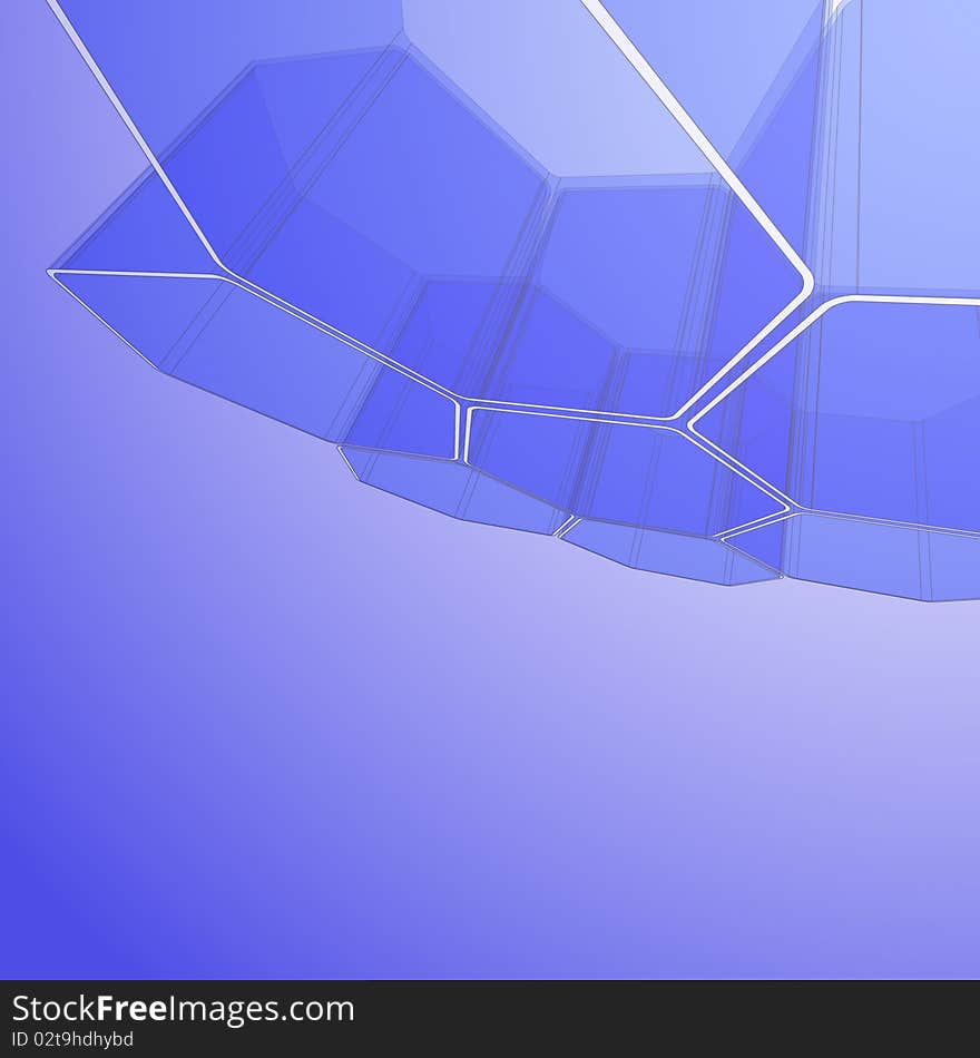 Abstract hexagon design for use as a background. Abstract hexagon design for use as a background