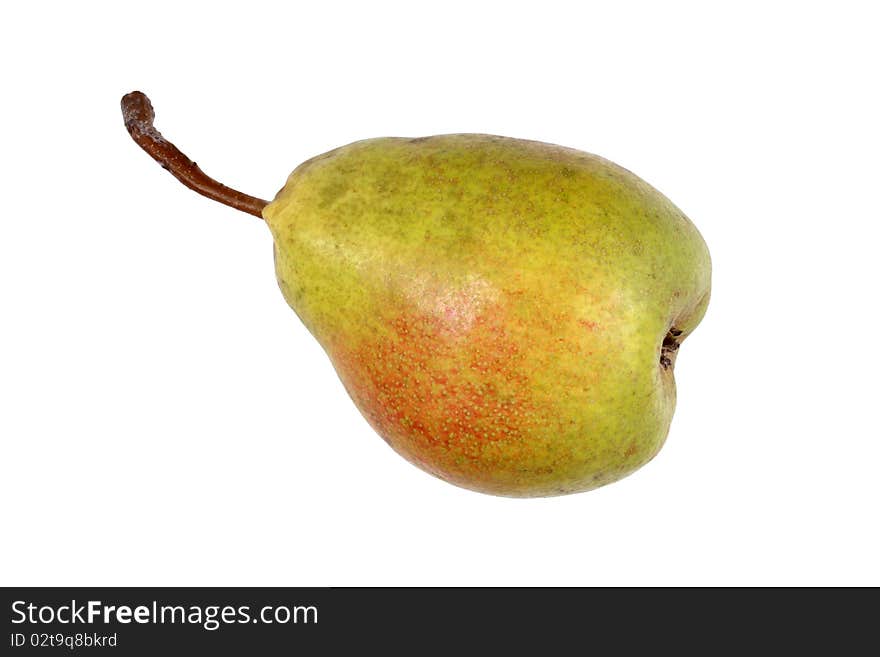 Pear on the white background. Pear on the white background.