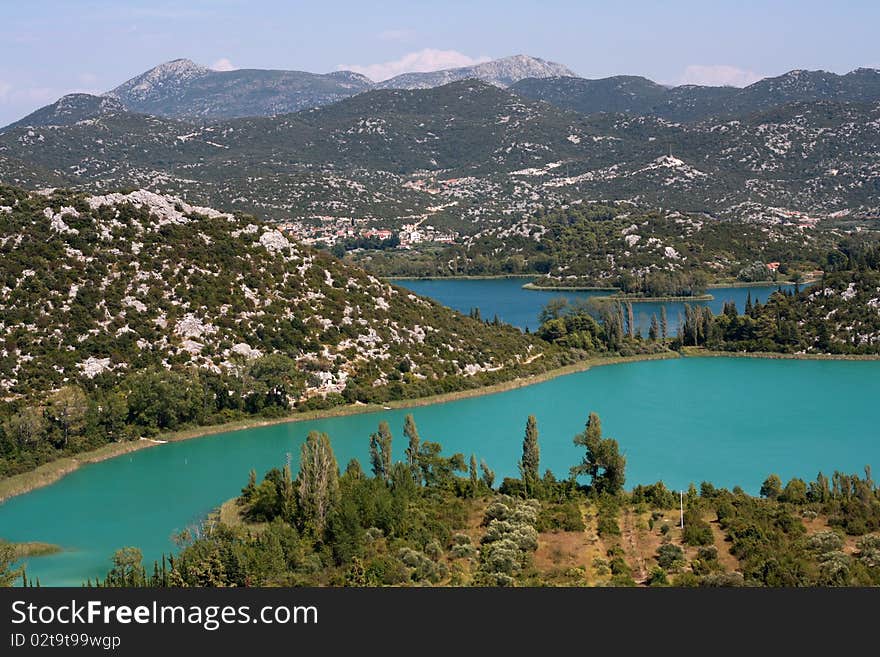 Landscape In Croatia Mountains