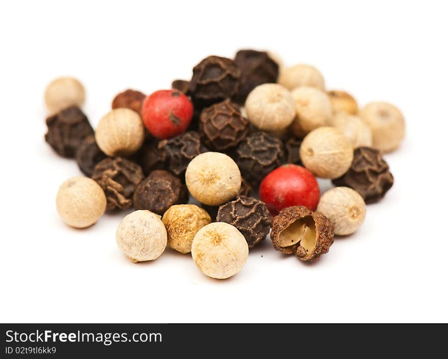 Fragrant spices isolated on a white background. studio. photo