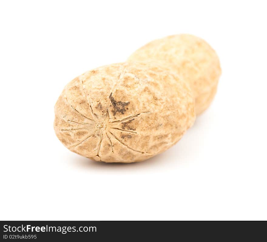 Composition from nuts on the white isolated background. Composition from nuts on the white isolated background