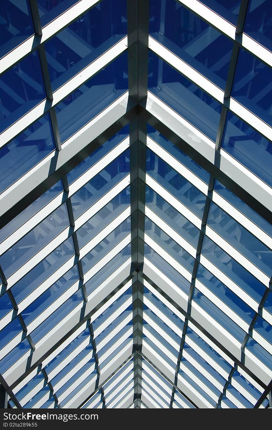 Detail of a glass business building. Detail of a glass business building