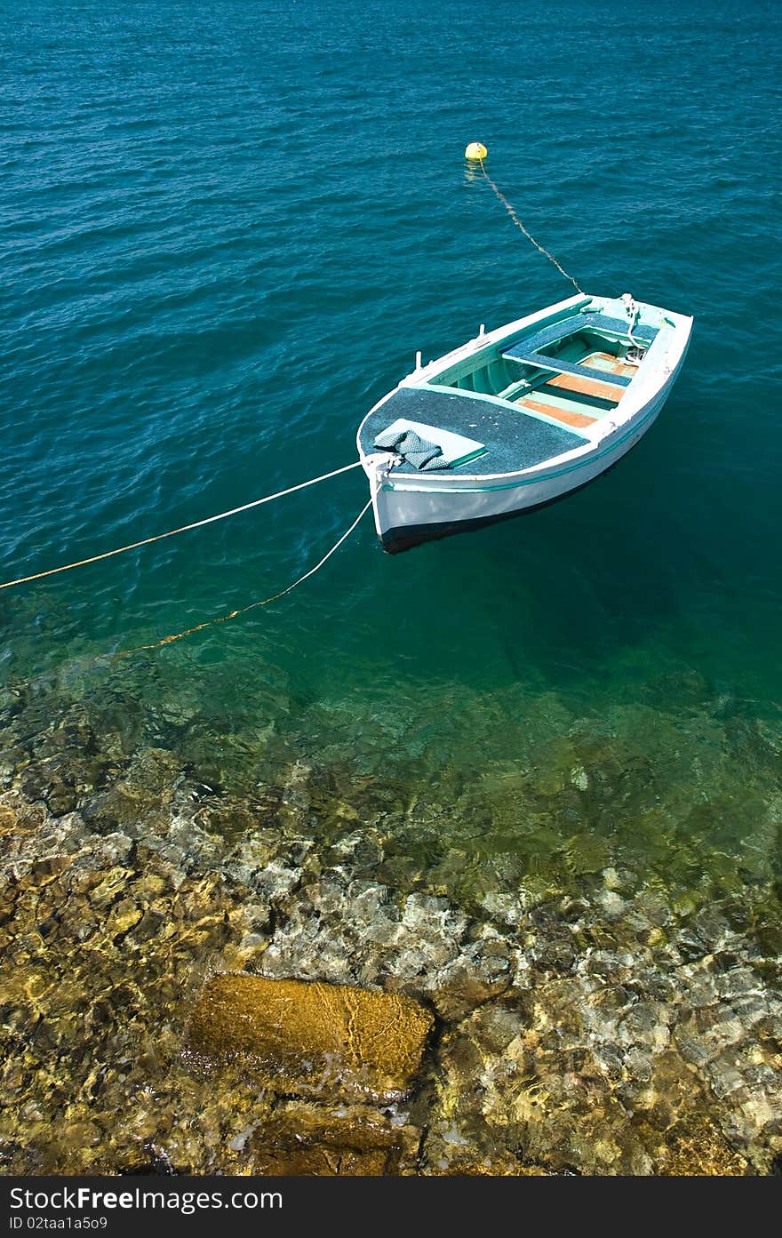 Little boat on the sea