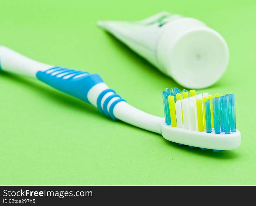 Colourful toothbrushes