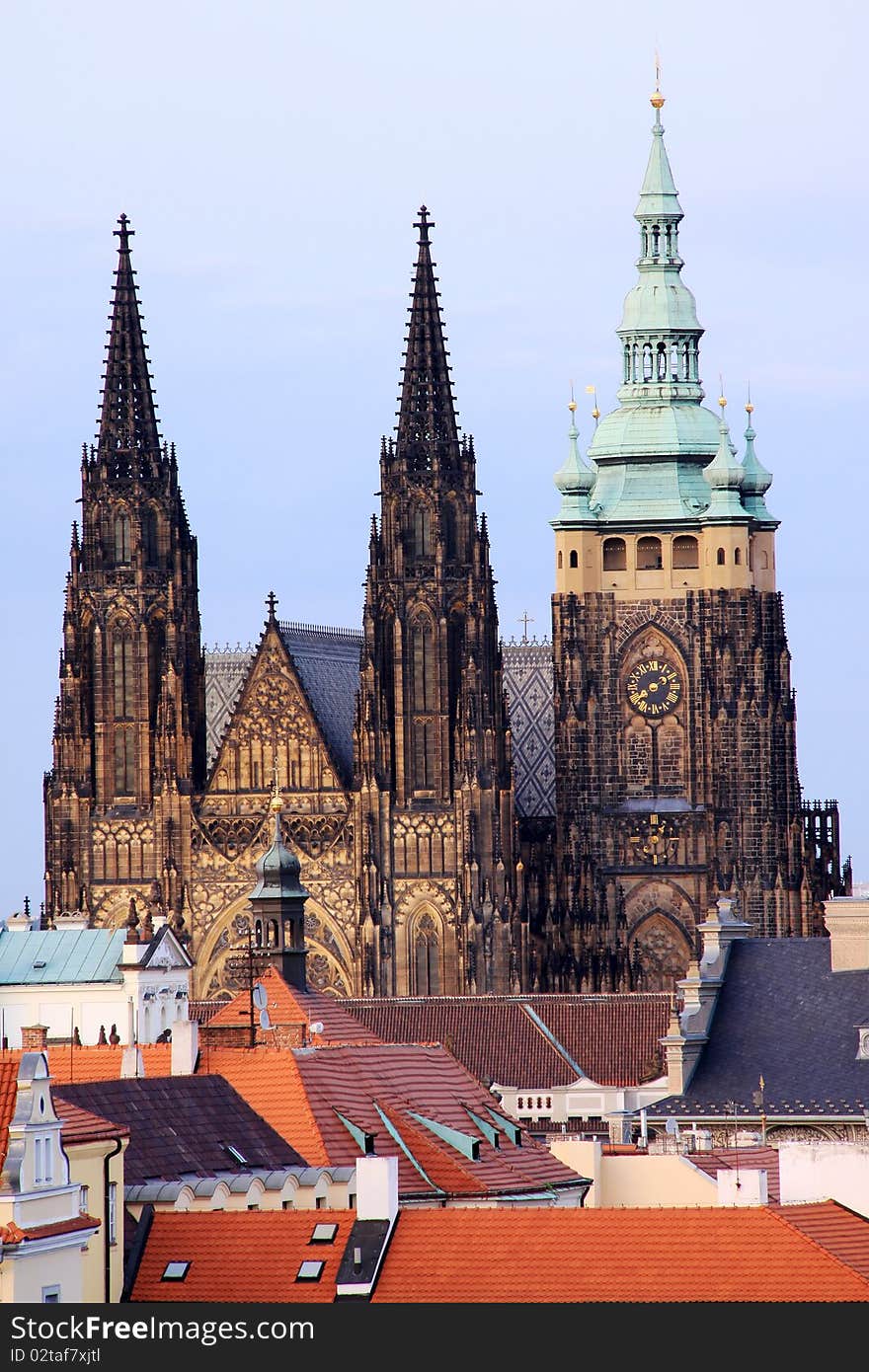 The View on Prague gothic Castle