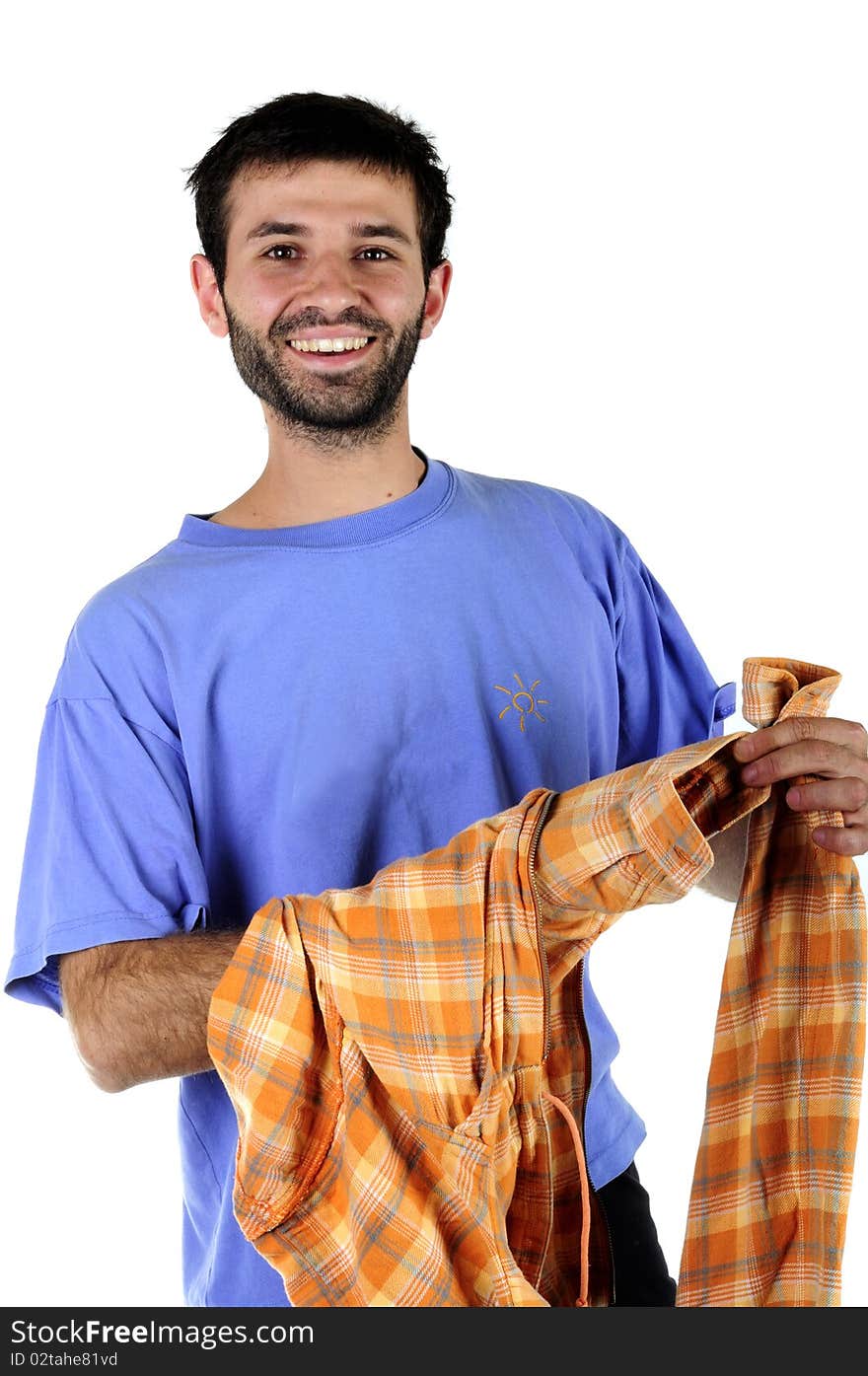 Young man posing in sports wear isolated on white background. Young man posing in sports wear isolated on white background