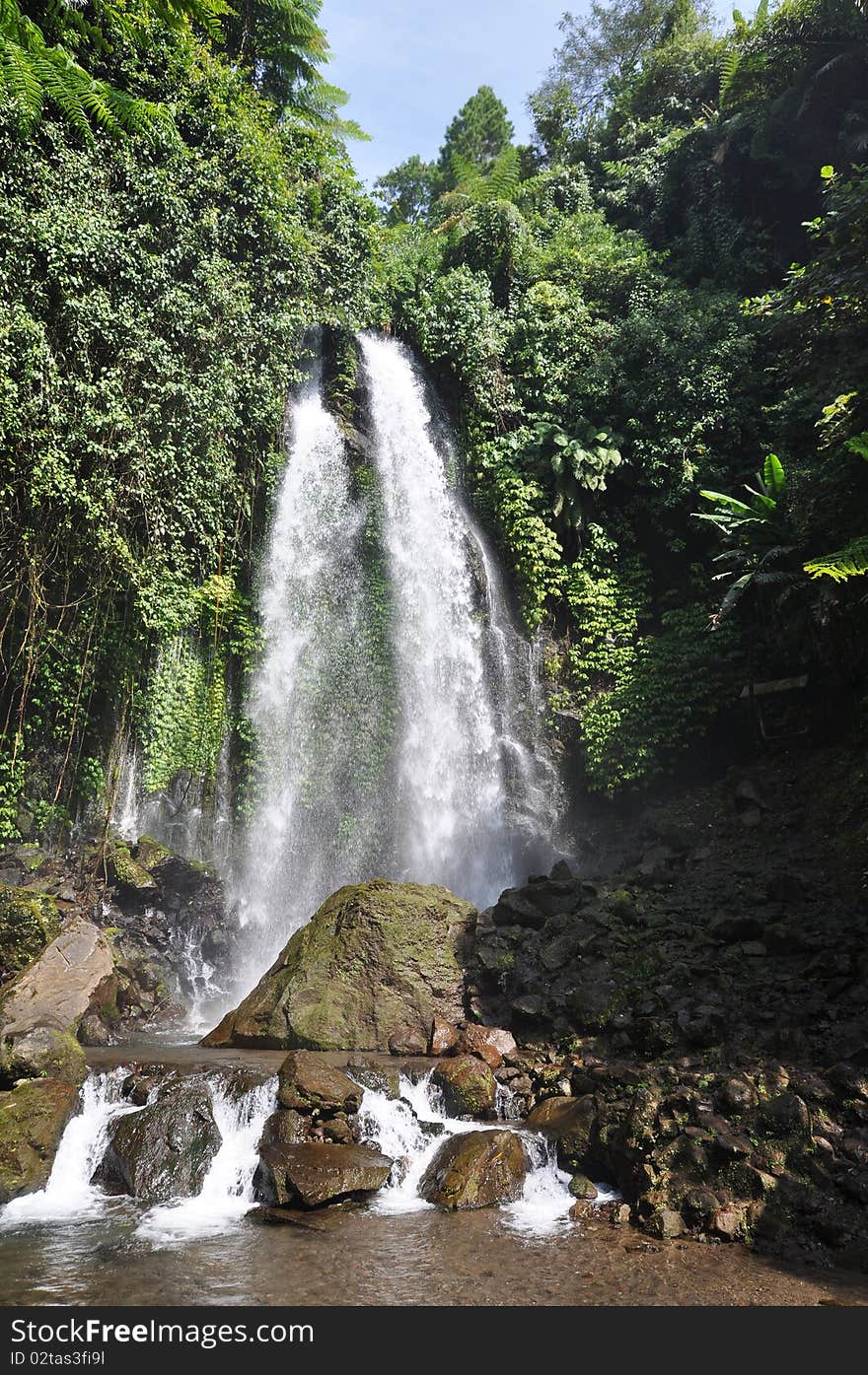 Water fall close to Solo, Indonesia. Water fall close to Solo, Indonesia.