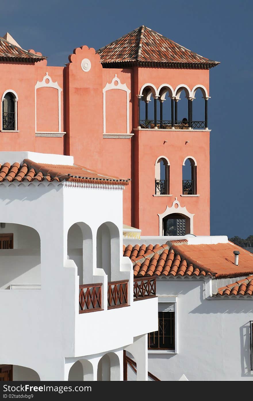 Architecture of a resort on Teneriffa island