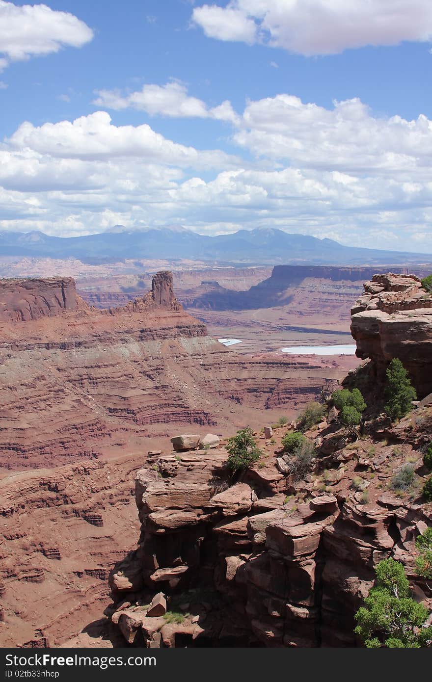 Extreme and rugged terrain in Utah. Dead Horse Point State Park. Extreme and rugged terrain in Utah. Dead Horse Point State Park.