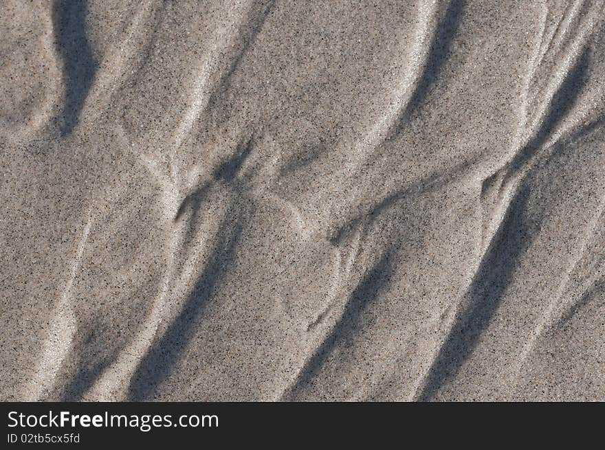 Wet sand background. Macro. Close-up