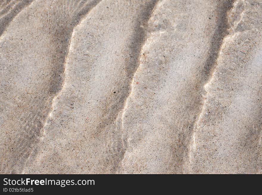 Wet sand background. Macro. Close-up