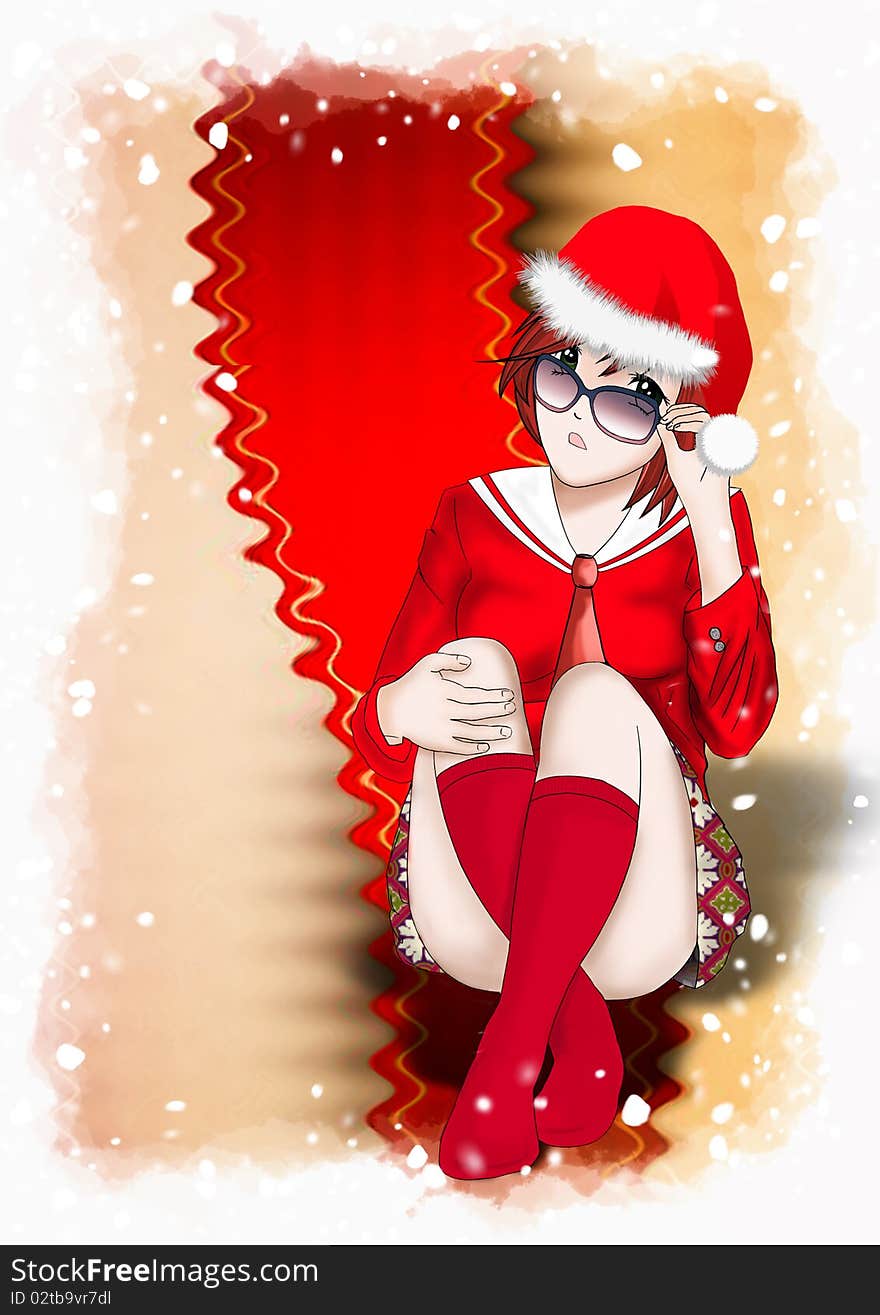 Christmas, Santa Claus women Background