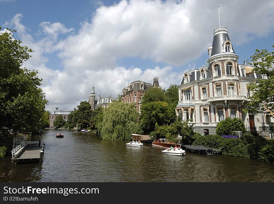 Luxurious Mansion On Amsterdam Canal.