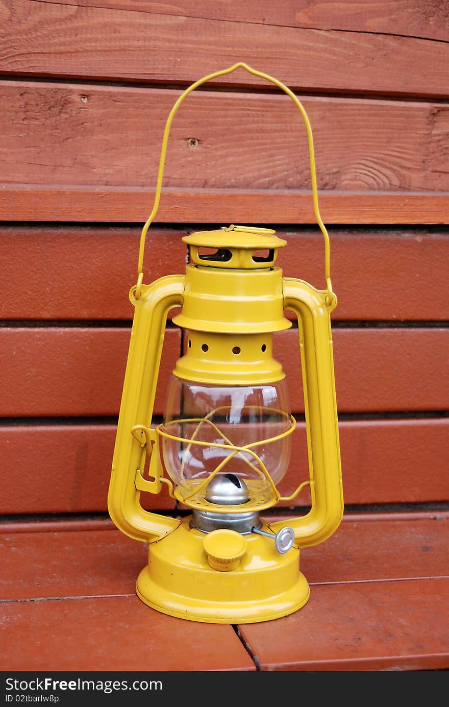 Kerosene lamps portable in the garden