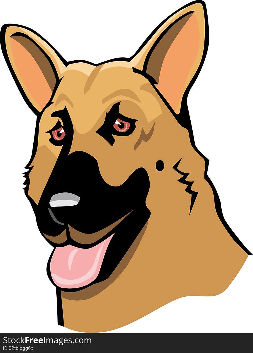 German Shepherd Cartoon