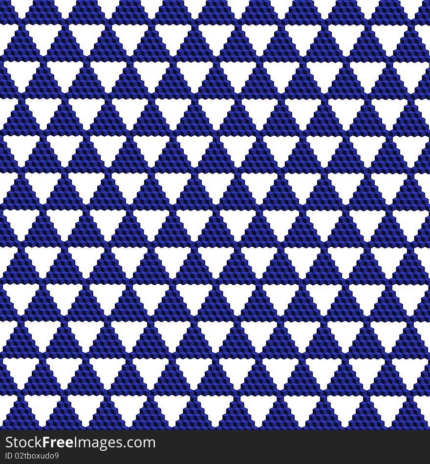 Blue Triangle Mosaic