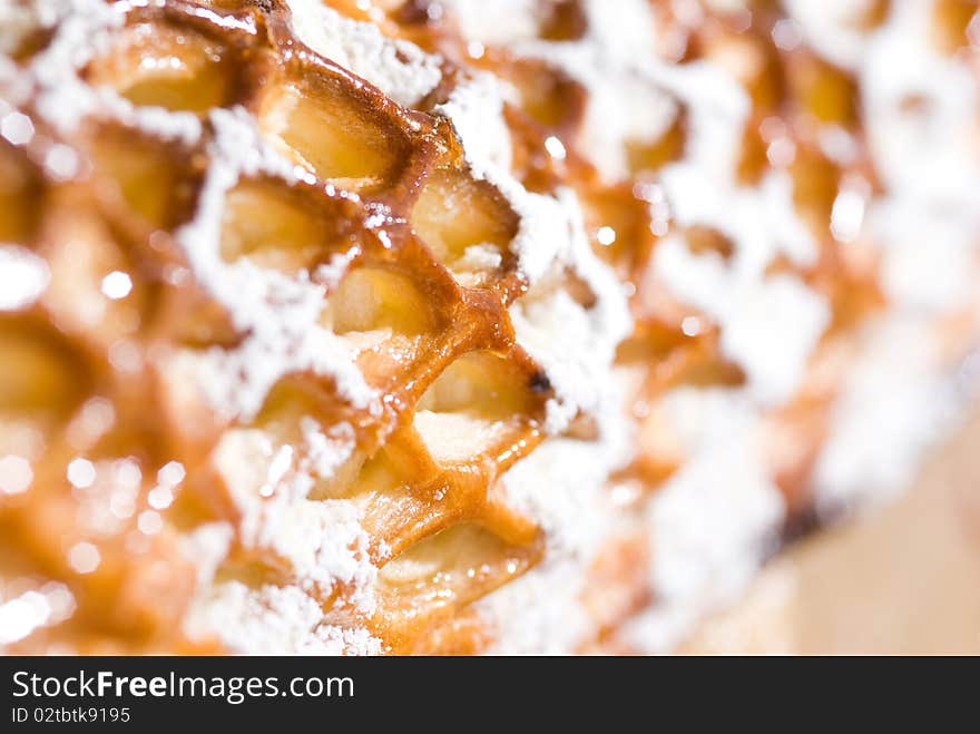 Close up picture of hazelnut pie dessert. Close up picture of hazelnut pie dessert