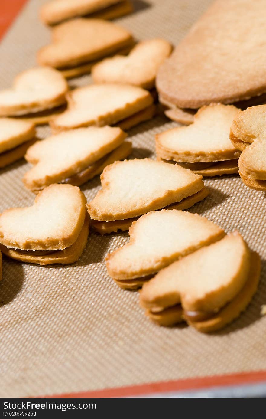 Heart shaped cookies