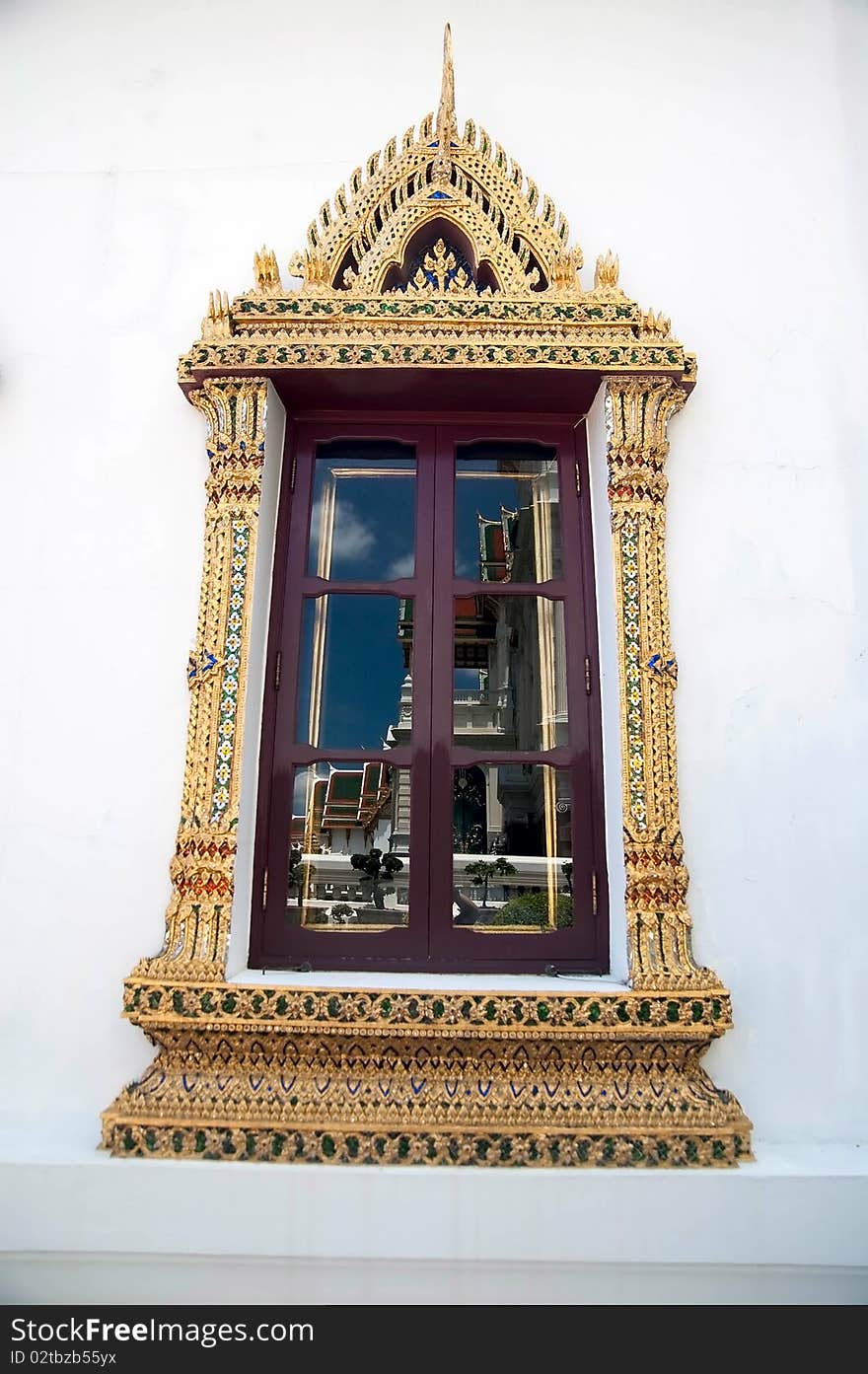 Thai-style windows.