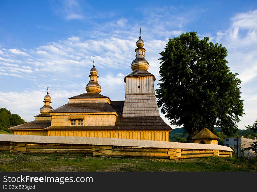 Wooden church in Mirola, Slovakia