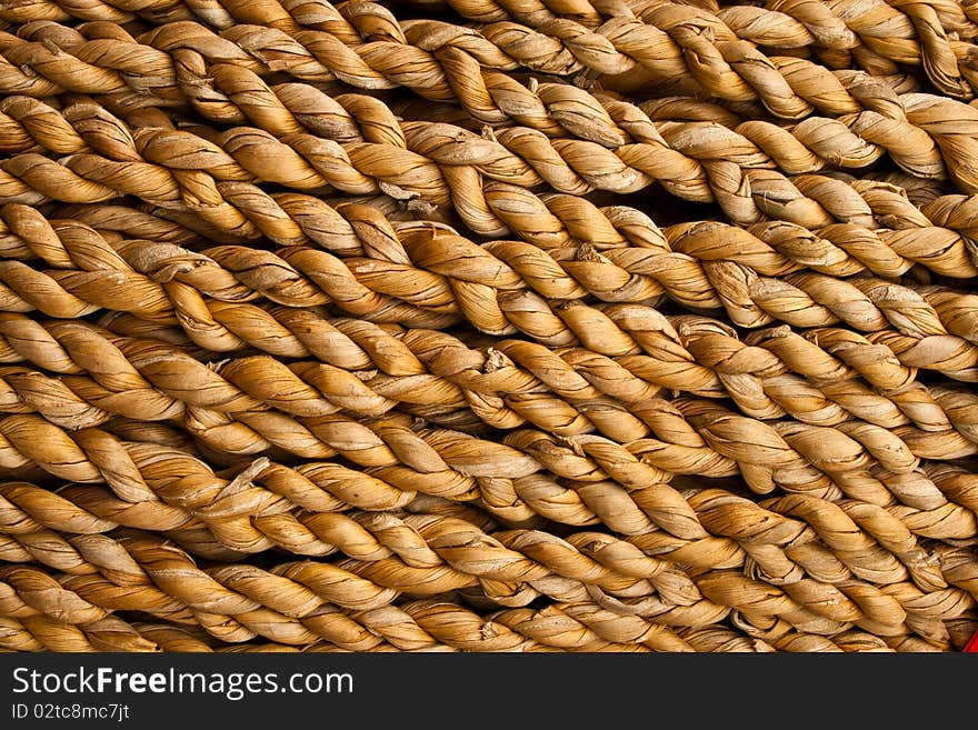 Plaiting designs made from brown water hyacinth