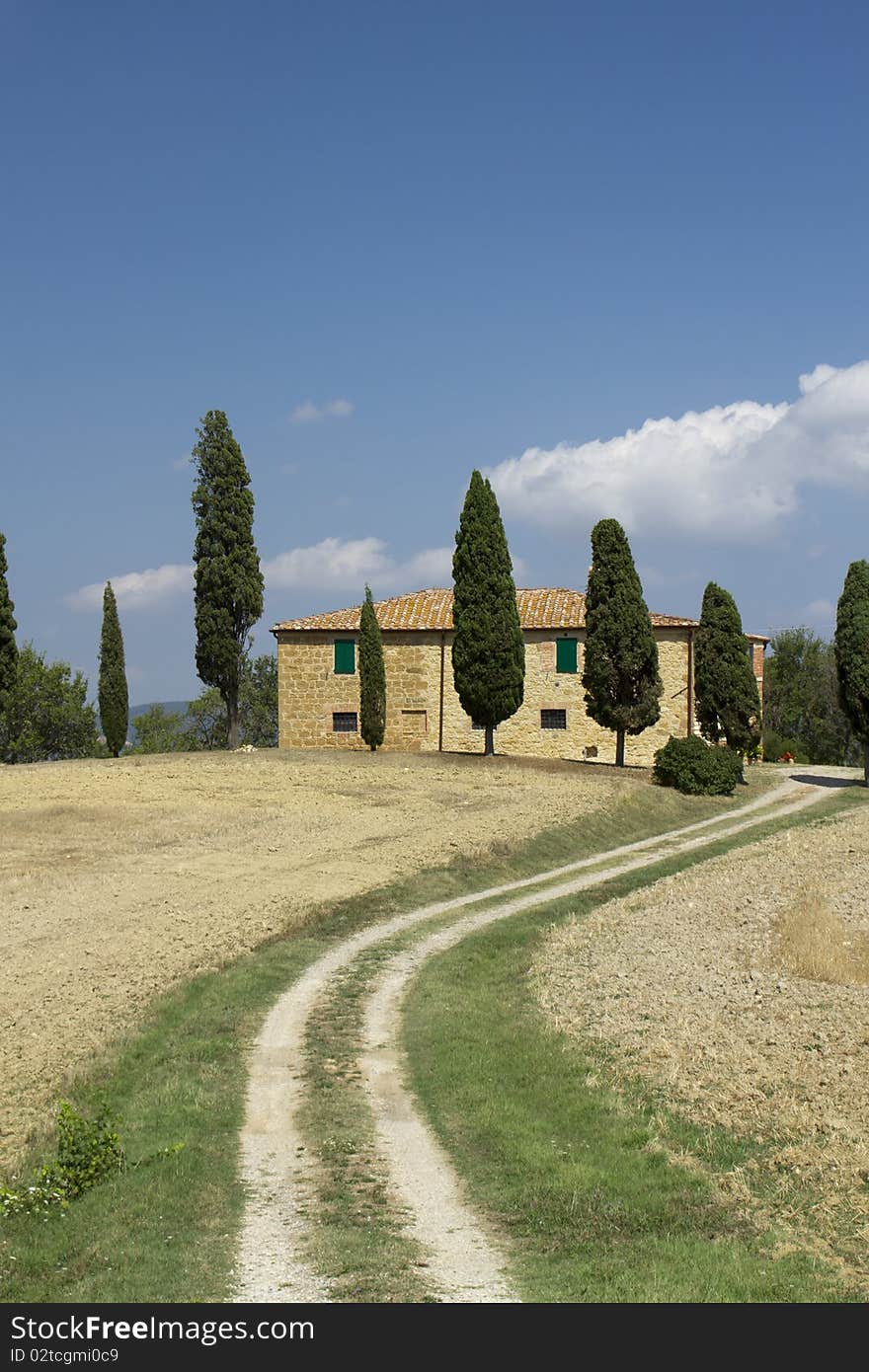 Typical Farm House in Tuscany, Italy. Typical Farm House in Tuscany, Italy