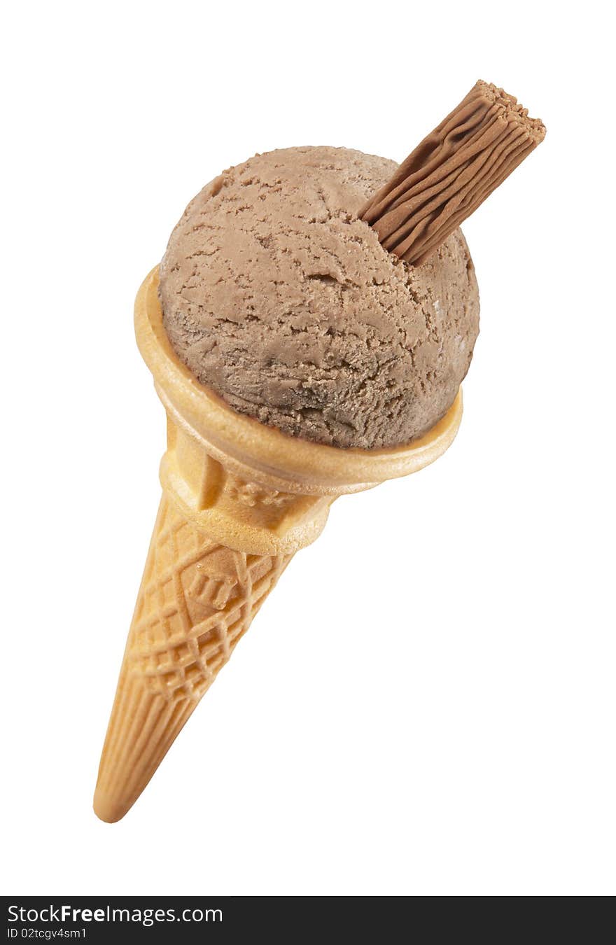 Chocolate Ice Cream Cone