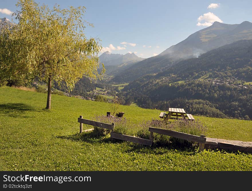 Beautiful view on mountains in Alps. Beautiful view on mountains in Alps