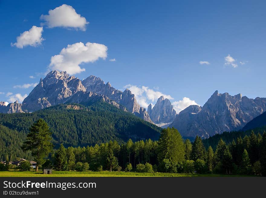 Dolomiti muntains landscape, from north Italy