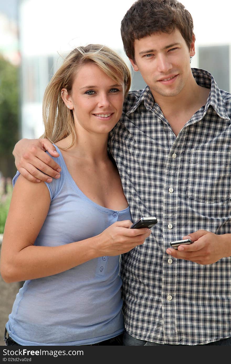 Happy young couple