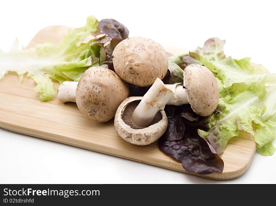 Mushrooms With Salad