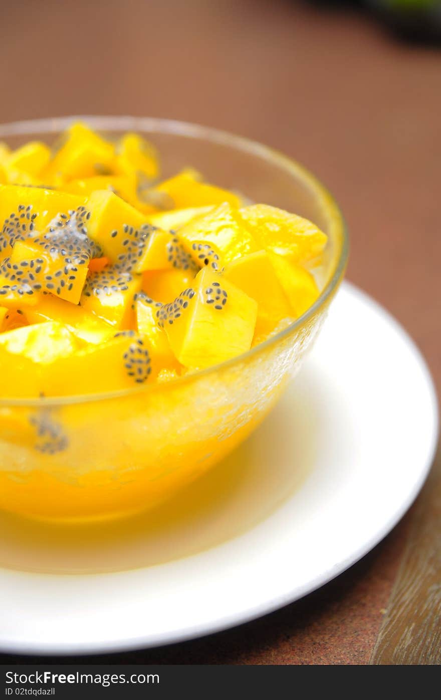 Mango in bowl