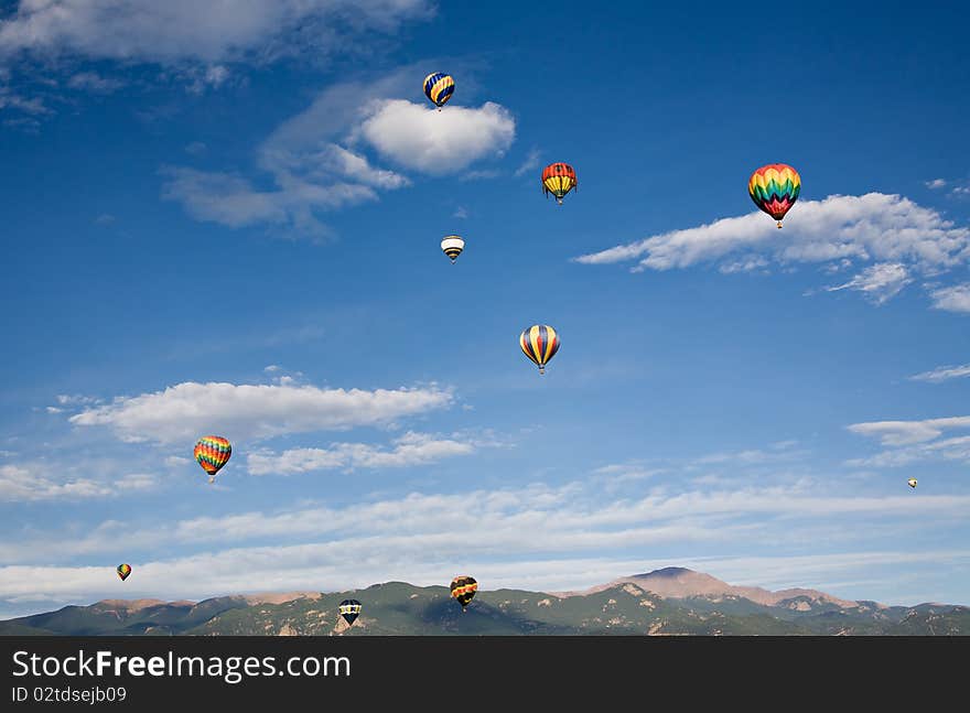 Balloons and Pikes Peak