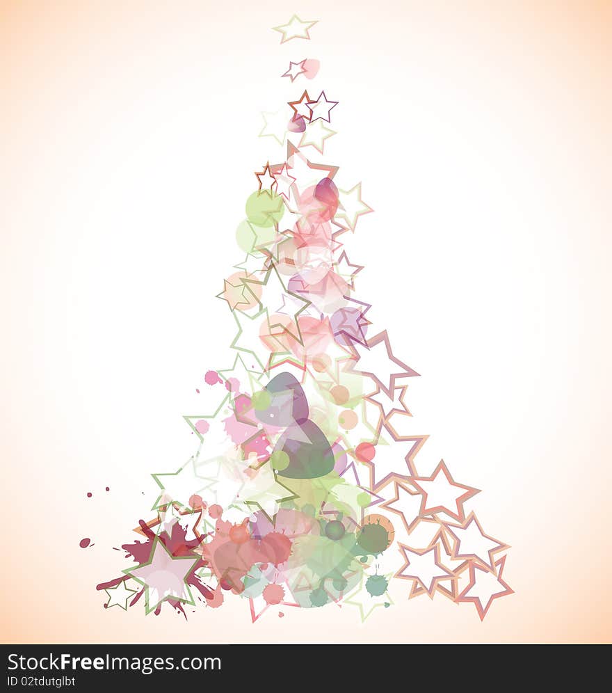 Christmas tree - merry Christmas  design